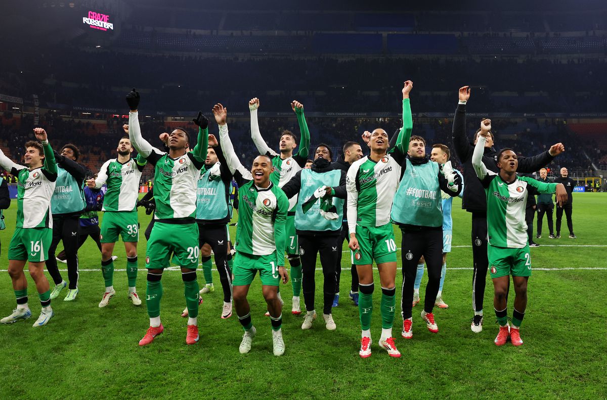 TV-gids: zo kijk je live naar Feyenoord - Inter in de achtste finale van de Champions League