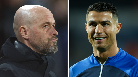 Sneert Cristiano Ronaldo hier naar Erik ten Hag en Manchester United?