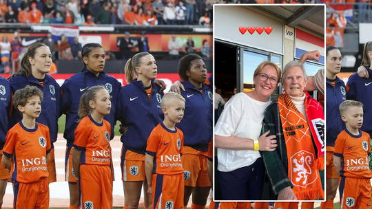 Oma van Oranje Leeuwin zorgt tijdens EK voor opmerkelijk verhaal: 'Dat is wel heel mooi'