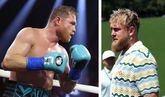Jake Paul daagde Saul 'Canelo' Alvarez uit. © Getty Images, beeldbewerking Sportnieuws.nl