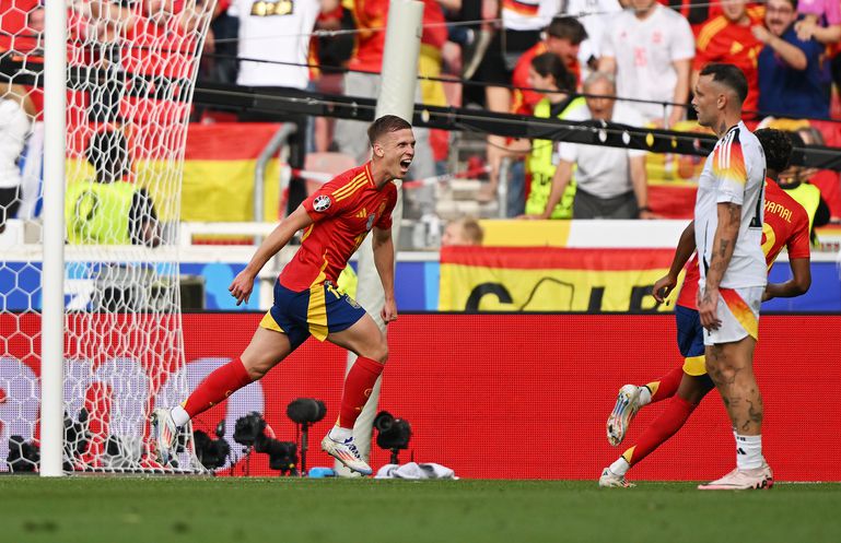 Dani Olmo maakt kwartfinale tussen Spanje en Duitsland los met droge schuiver