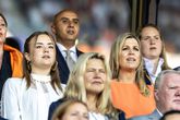 Koningin Máxima steelt samen met prinses Ariane de show bij Oranje Leeuwinnen