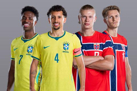 LIVE WK voetbal | Strijd tussen supersterren Vinicius Junior en Erling Haaland bij Brazilië - Noorwegen