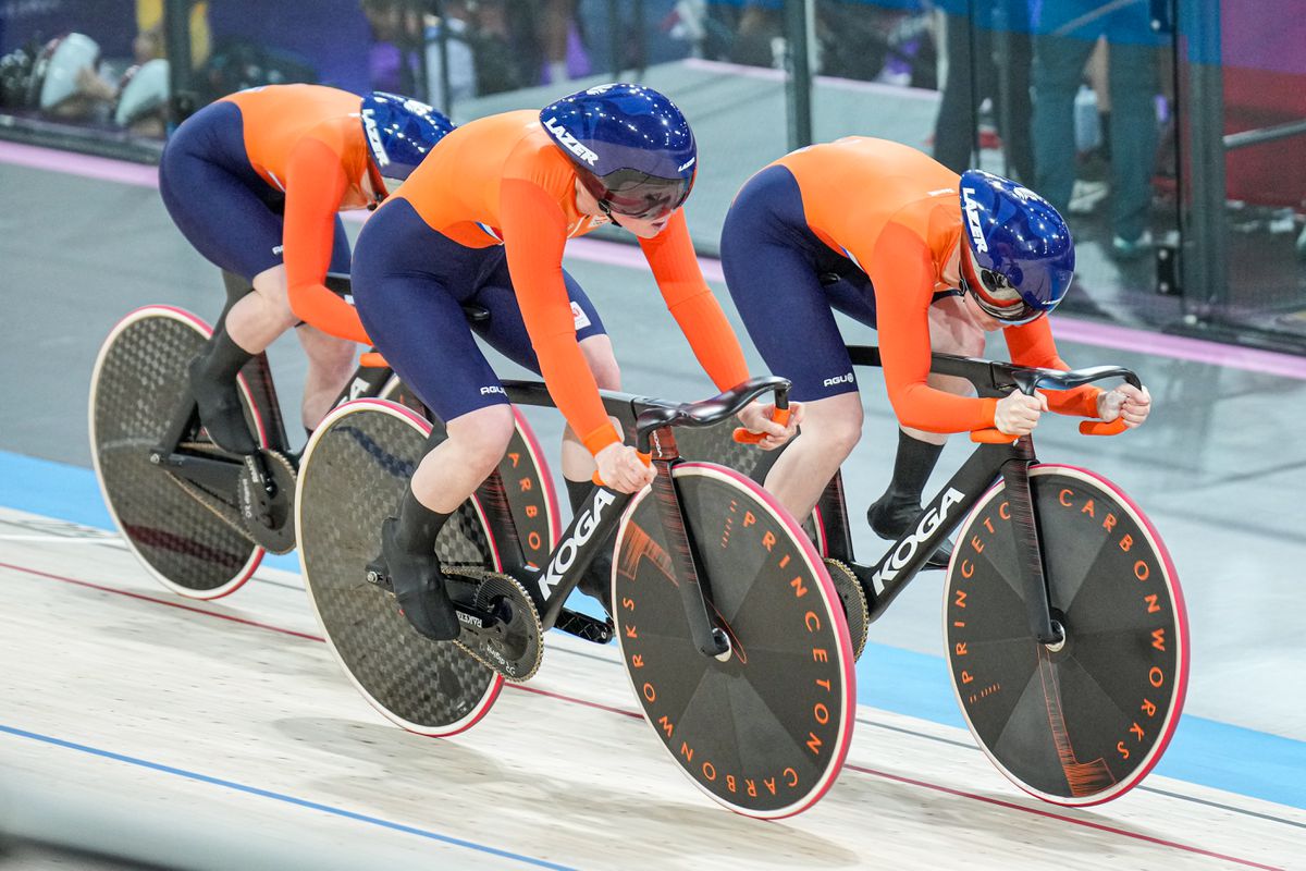 Nederlandse baanwielrensters grijpen op Olympische Spelen naast een medaille