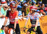 Thymen Arensman en Jonas Vingegaard van Visma | Lease a Bike. © Getty Images