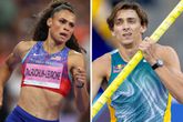 Sydney McLaughlin-Levrone en Mondo Duplantis. © Getty Images