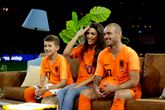 Jessey, Yolanthe Cabau en Wesley Sneijder. Getty Images