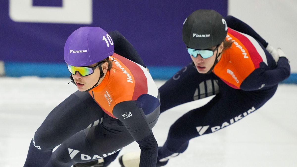 Shorttrackende broers Melle en Jens van ’t Wout jagen elkaar op: 'Je bent altijd moe en kapot'