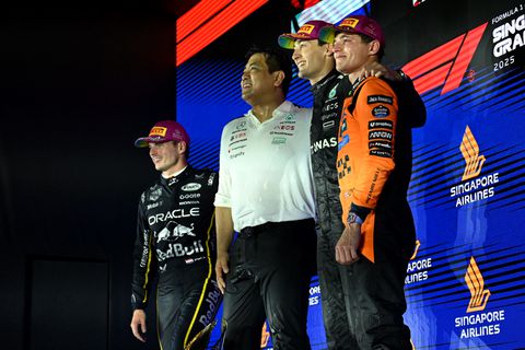 'Gif' tussen 'ex-vrienden' Max Verstappen en Lando Norris opgerakeld in Singapore