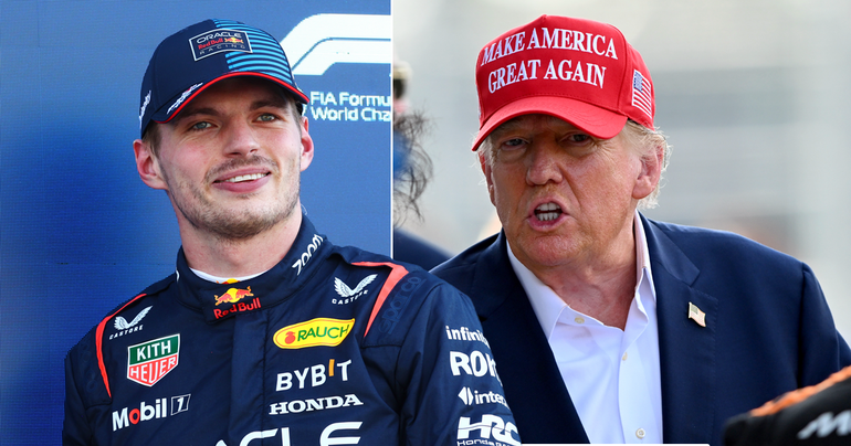 'Vallen ze mij niet lastig!': die ene keer dat Max Verstappen president Donald Trump tegenkwam