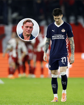 Teleurstelling bij PSV. ©Pro Shots, beeldbewerking Sportnieuws.nl.