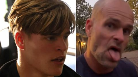 Zoon neemt 'oude' Erben Wennemars op de hak: 'Hij moet even langs de Specsavers'