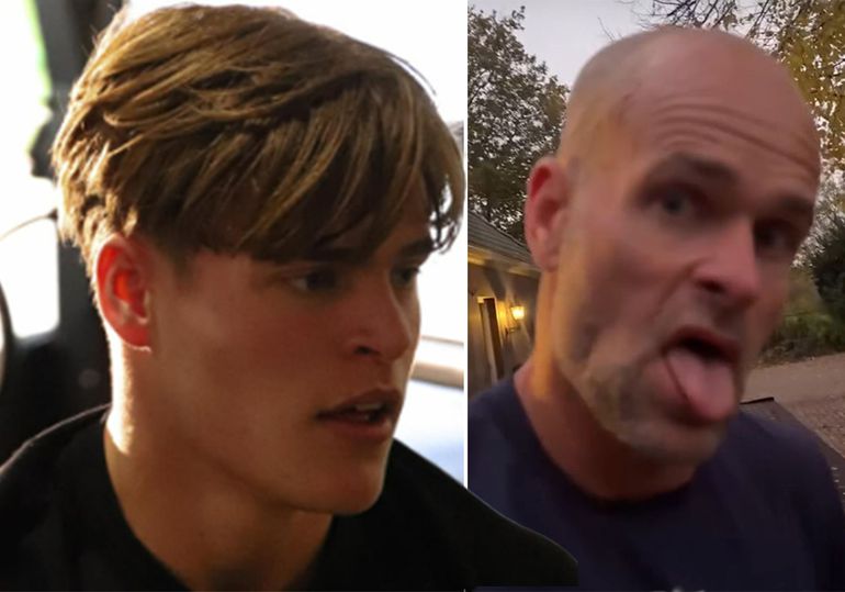 Zoon neemt 'oude' Erben Wennemars op de hak: 'Hij moet even langs de Specsavers'