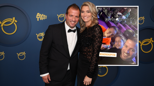 Voetballegende Rafael van der Vaart duikt met dochtertje op bij Oranje-feest met Estavana Polman