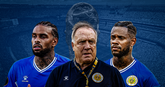 Jürgen Locadia, Dick Advocaat, Leandro Bacuna. ©Getty Images, beeldbewerking Sportnieuws.nl.