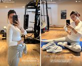 Kelly Piquet, de zwangere vriendin van Max Verstappen, dook de sportschool in na de feestdagen. © Instagram / Kelly Piquet