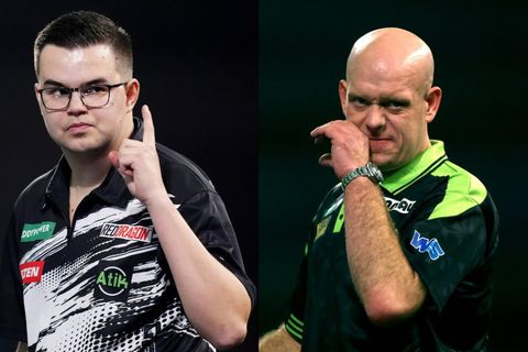 Lastige discussie over topdarters Gian van Veen en Michael van Gerwen: 'Zou hij zich aan kunnen passen?'