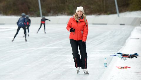 Schaatsheldin Anni Friesinger (48) zwijmelt in Nederland weg van 'mooiste uitzicht' en droomt hardop