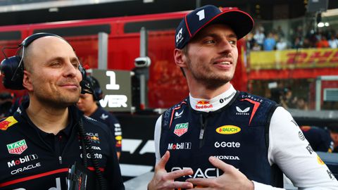 Gianpiero Lambiase en Max Verstappen © Getty Images