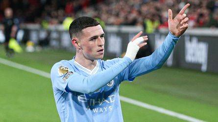 Manchester City-middenvelder Phil Foden maakt hattrick tegen Brentford