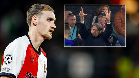 Inter-coach gaat tegen Feyenoord gruwelijk in de fout: opvallend gebaar komt Italiaanse topclub duur te staan