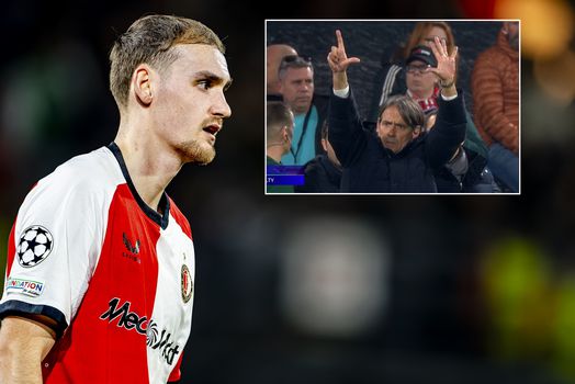 Inter-coach gaat tegen Feyenoord gruwelijk in de fout: opvallend gebaar komt Italiaanse topclub duur te staan