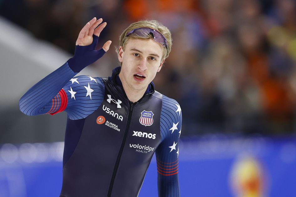 Topschaatser Jordan Stolz kan Jake Paul (verloofde Jutta Leerdam) achterna: 'Misschien komt het op N
