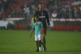 Cristiano Ronaldo en zijn zoon. © Getty Images