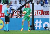 Jordan Pickford schreeuwt het uit in de strafschoppenserie © Getty Images