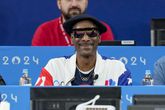 Snoop Dogg is sportcommentator tijdens de Olympische Spelen. Getty Images