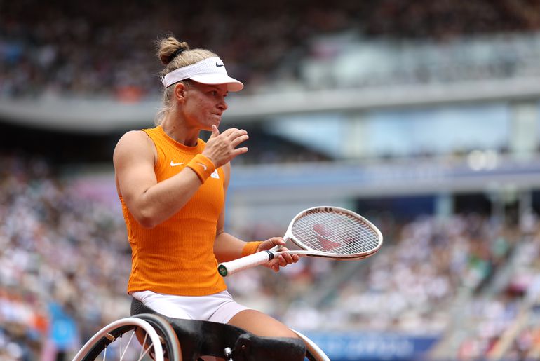 Wederom een grote klap voor rolstoeltennisster Diede de Groot op de Paralympische Spelen