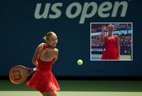 Anastasia Potapova (vriendin Tallon Griekspoor) onder vuur na gebaar op US Open