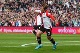 Ayase Ueda opent de score tegen FC Twente voor Feyenoord. ©Pro Shots.