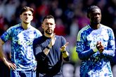 Flinke emoties bij Francesco Farioli als trainer van Ajax na pijnlijke afstraffing tegen FC Utrecht. ©Getty Images.