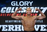 Levi Rigters tijdens de weging voor Glory Collision 7. © Photohub