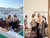 Jutta Leerdam en Jake Paul bezochten een museum in Abu Dhabi © Instagram