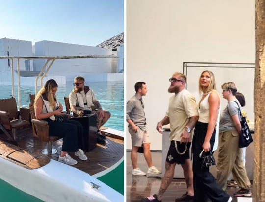 Jutta Leerdam en Jake Paul bezoeken als supersterren bijzondere locatie in Abu Dhabi