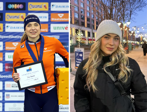 Topschaatsster Joy Beune steelt de show met foto op Instagram: 'Dat koppie'