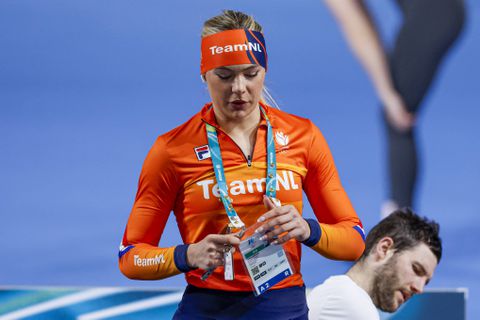 Gedrag Jutta Leerdam op Winterspelen zorgt voor gemengde gevoelens: ‘Dan ziet dat er best heftig uit’
