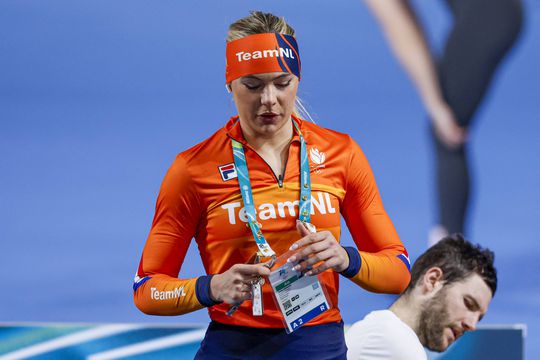 Gedrag Jutta Leerdam op Winterspelen zorgt voor gemengde gevoelens: ‘Dan ziet dat er best heftig uit’