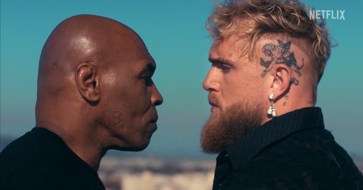 Mike Tyson en Jake Paul kijken elkaar voor het eerst recht in de ogen in Netflix-trailer