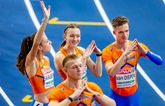 Volop lof voor de 4x400 estafette-helden ©ANP