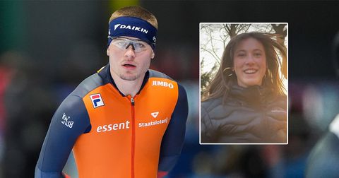 Joep Wennemars speelt met vriendin Suzanne Schulting en is onder de indruk: 'Cool hè, dat ik dat kan'