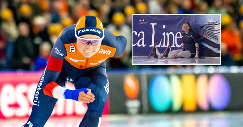 Topschaatsster Marijke Groenewoud slachtoffer van vreemd incident op WK allround: 'Dit is vervelend'