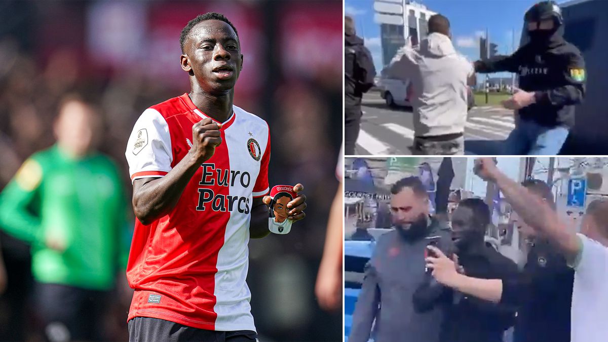 Politie reageert op aanhouding Feyenoord-fan die 'alleen maar' de bus filmde: 'Ook antisemitische leuzen'