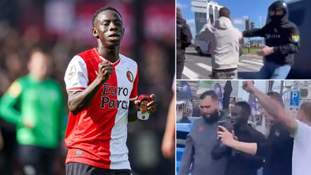Politie reageert op aanhouding Feyenoord-fan die 'alleen maar' de bus filmde: 'Ook antisemitische leuzen'