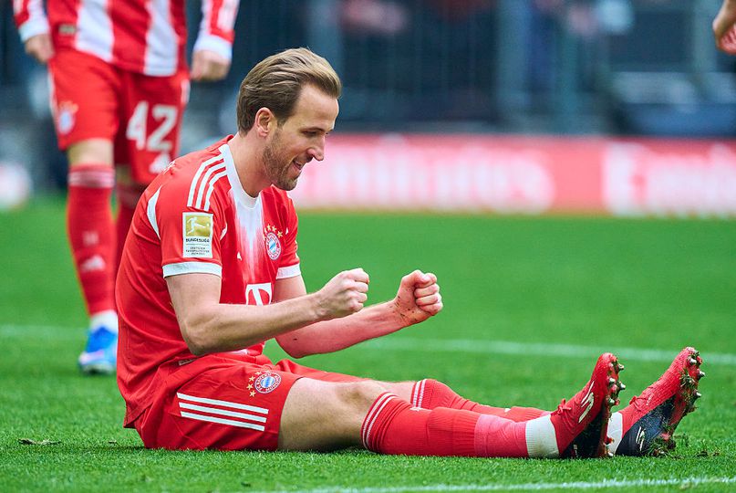 Harry Kane komt met Bayern München in actie bij Real Madrid in de Champions League. ©Getty Images