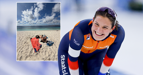 Schaatssensatie Angel Daleman (19) geniet er op los op adembenemende locatie