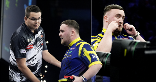 Explosieve dartsrel tussen Gian van Veen en Luke Littler zorgt voor ophef: 'Het is ook nog een kind'