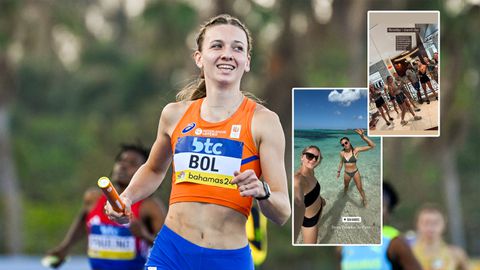 Femke Bol en Lieke Klaver verlaten Bahama's na succesvolle WK estafette: 'Van paradijs naar Parijs'